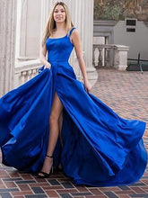 画像をギャラリービューアに読み込む, Royal Blue Prom Dresses Evening Gown Slit