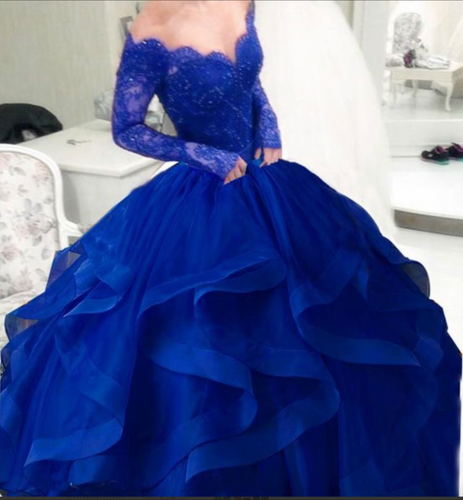 Royal Blue Prom Dresses Pageant Gown