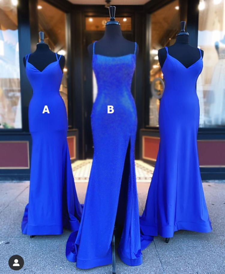 Royal Blue Prom Dresses Mermaid Dress