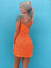 Cargar imagen en el visor de la galería, One Shoulder Homecoming Dresses