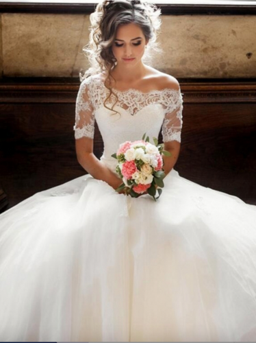 Wedding Dresses Bridal Gown with Lace Sheath