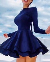 Cargar imagen en el visor de la galería, Navy Blue Short Prom Dresses Homecoming Dresses