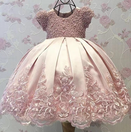 Flower Girl Dresses with Pearls