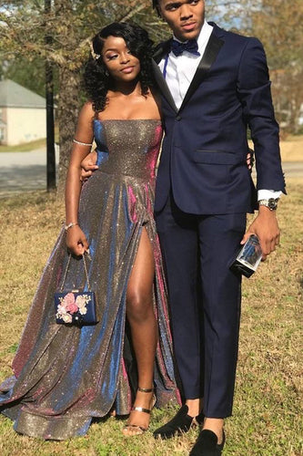 Sparkly Strapless Prom Dresses Evening Gown