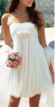 Load image into Gallery viewer, Spaghetti Straps Knee Length Wedding Dresses Bridal Gown