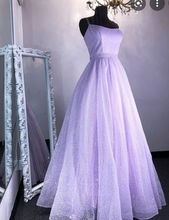 Load image into Gallery viewer, Light Lavender Prom Dresses Sparkly
