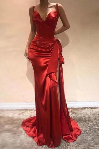 Straps Prom Dresses Slit for Women