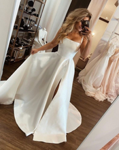 Load image into Gallery viewer, Straps Wedding Dresses Bridal Gown Slit Side