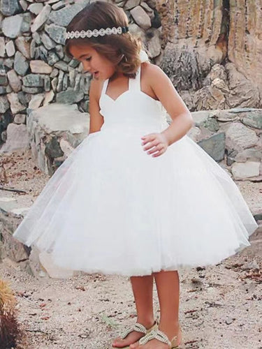 Sweetheart Flower Girl Dresses Tulle Halter