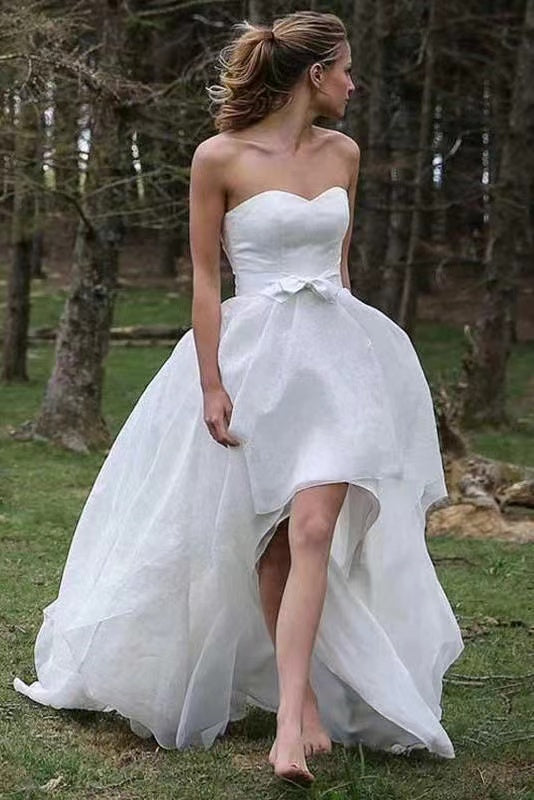 Sweetheart Wedding Dresses Bridal Gown Waist with Sash