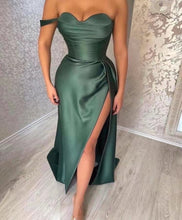 Laden Sie das Bild in den Galerie-Viewer, One Shoulder Sweetheart Prom Dresses with Slit