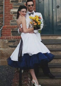 Sweetheart Vintage Wedding Dresses Bridal Gown Tea Length