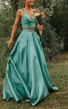 Load image into Gallery viewer, Two Piece Prom Dresses Under 100