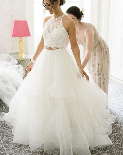 Two Piece Wedding Dresses Bridal Gown