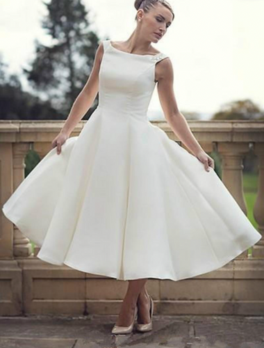 Vintage Wedding Dresses Bridal Gown Ankle Length