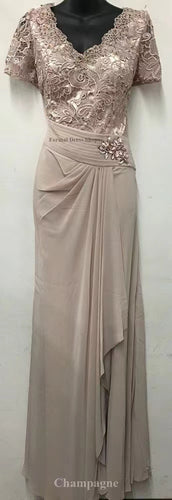 V Neck Mother of the Bride Dresses Floor Length