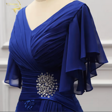 Load image into Gallery viewer, V Neck Mother of the Bride Dresses Royal Blue