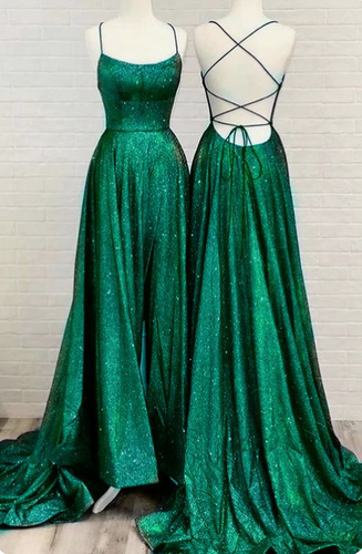 Sparkly Prom Dresses Criss Cross