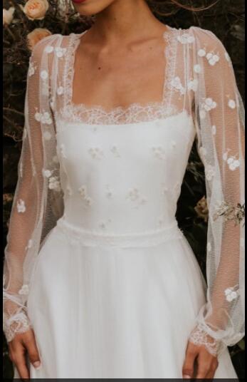 Unique Wedding Dresses with Full Sleeves