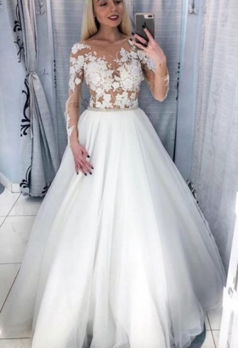 Wedding Dresses Bridal Gown with Sleeves