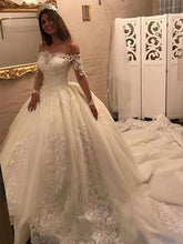 画像をギャラリービューアに読み込む, Mermaid Wedding Dresses Bridal Gown Off Shoulder with Appliques